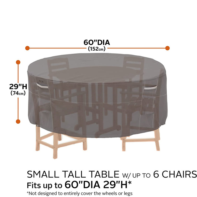 ToccoLeggero Outdoor Patio Dining Set Cover Wayfair